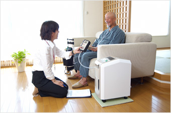 在宅酸素療法:HOT (Home Oxygen Therapy)